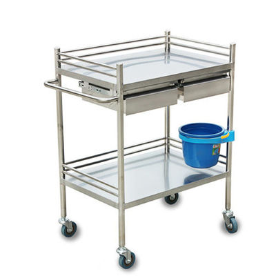 L700mm Hospital Laundry Carts, W400mm Hospital Instrument Trolley